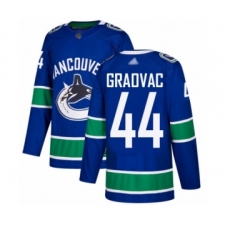 Youth Vancouver Canucks #44 Tyler Graovac Authentic Blue Home Hockey Jersey