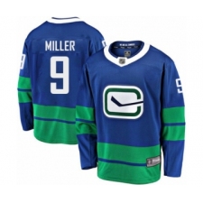 Men's Vancouver Canucks #9 J.T. Miller Fanatics Branded Royal Blue Alternate Breakaway Hockey Jersey