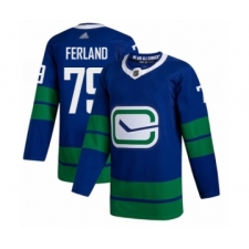 Men's Vancouver Canucks #79 Michael Ferland Authentic Royal Blue Alternate Hockey Jersey