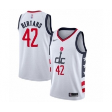Women's Washington Wizards #42 Davis Bertans Swingman White Basketball Jersey - 2019 20 City Edition