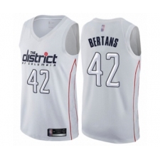 Women's Washington Wizards #42 Davis Bertans Swingman White Basketball Jersey - City Edition