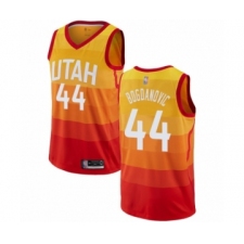 Men's Utah Jazz #44 Bojan Bogdanovic Authentic Orange Basketball Jersey - City Edition