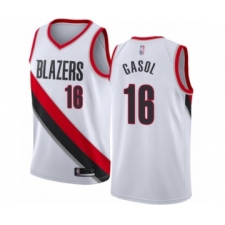 Women's Portland Trail Blazers #16 Pau Gasol Swingman Red Basketball Jersey Statement Edition