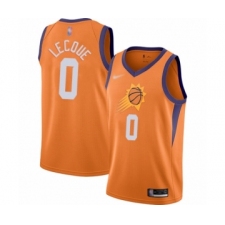 Men's Phoenix Suns #0 Jalen Lecque Authentic Orange Finished Basketball Jersey - Statement Edition