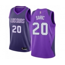 Men's Phoenix Suns #20 Dario Saric Authentic Purple Basketball Jersey - City Edition