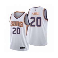 Men's Phoenix Suns #20 Dario Saric Authentic White Basketball Jersey - Association Edition