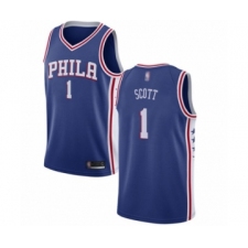 Youth Philadelphia 76ers #1 Mike Scott Swingman Blue Basketball Jersey - Icon Edition