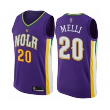Youth New Orleans Pelicans #20 Nicolo Melli Swingman Purple Basketball Jersey - City Edition
