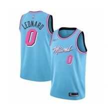 Women's Miami Heat #0 Meyers Leonard Swingman Blue Basketball Jersey - 2019 20 City Edition