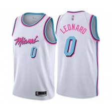 Women's Miami Heat #0 Meyers Leonard Swingman White Basketball Jersey - City Edition