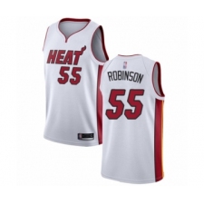Youth Miami Heat #55 Duncan Robinson Swingman White Basketball Jersey - Association Edition