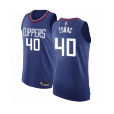 Men's Los Angeles Clippers #40 Ivica Zubac Authentic Blue Basketball Jersey - Icon Edition