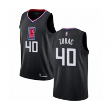 Women's Los Angeles Clippers #40 Ivica Zubac Authentic Black Basketball Jersey Statement Edition