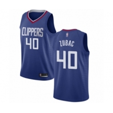 Women's Los Angeles Clippers #40 Ivica Zubac Authentic Blue Basketball Jersey - Icon Edition