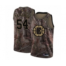 Men's Los Angeles Clippers #54 Patrick Patterson Swingman Camo Realtree Collection Basketball Jersey