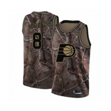 Men's Indiana Pacers #8 Justin Holiday Swingman Camo Realtree Collection Basketball Jersey