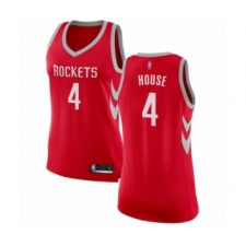 Women's Houston Rockets #4 Danuel House Swingman Red Basketball Jersey - Icon Edition