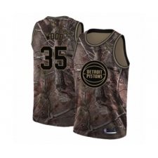 Youth Detroit Pistons #35 Christian Wood Swingman Camo Realtree Collection Basketball Jersey