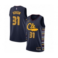 Women's Cleveland Cavaliers #31 John Henson Swingman Navy Basketball Jersey - 2019 20 City Edition