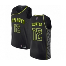 Women's Atlanta Hawks #12 De'Andre Hunter Swingman Black Basketball Jersey - City Edition
