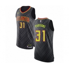 Men's Atlanta Hawks #31 Chandler Parsons Authentic Black Basketball Jersey - Icon Edition