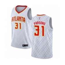 Men's Atlanta Hawks #31 Chandler Parsons Authentic White Basketball Jersey - Association Edition