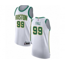 Men's Boston Celtics #99 Tacko Fall Authentic White Basketball Jersey - City Edition