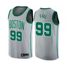 Women's Boston Celtics #99 Tacko Fall Swingman Gray Basketball Jersey - City Edition