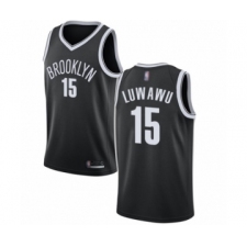 Women's Brooklyn Nets #15 Timothe Luwawu Authentic Black Basketball Jersey - Icon Edition
