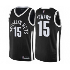 Youth Brooklyn Nets #15 Timothe Luwawu Swingman Black Basketball Jersey - City Edition