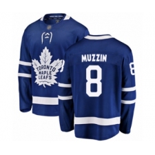 Men's Toronto Maple Leafs #8 Jake Muzzin Authentic Royal Blue Home Fanatics Branded Breakaway Hockey Jersey