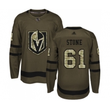 Men's Vegas Golden Knights #61 Mark Stone Authentic Green Salute to Service Hockey Jersey