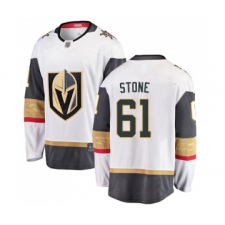 Men's Vegas Golden Knights #61 Mark Stone Authentic White Away Fanatics Branded Breakaway Hockey Jersey