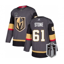 Men's Vegas Golden Knights #61 Mark Stone Gray 2023 Stanley Cup Final Stitched Jersey