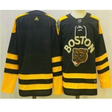 Men's Boston Bruins Blank Black 2023 Winter Classic Stitched Jersey