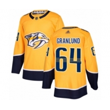 Youth Nashville Predators #64 Mikael Granlund Authentic Gold Home Hockey Jersey