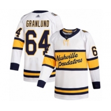 Youth Nashville Predators #64 Mikael Granlund Authentic White 2020 Winter Classic Hockey Jersey