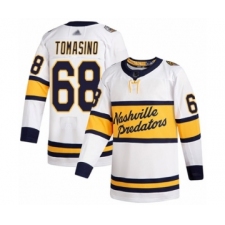 Men's Nashville Predators #68 Philip Tomasino Authentic White 2020 Winter Classic Hockey Jersey