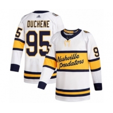 Youth Nashville Predators #95 Matt Duchene Authentic White 2020 Winter Classic Hockey Jersey