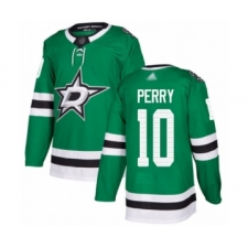 Men's Dallas Stars #10 Corey Perry Authentic Green Home Hockey Jersey