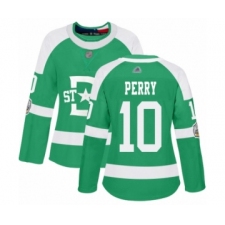 Women's Dallas Stars #10 Corey Perry Authentic Green 2020 Winter Classic Hockey Jersey