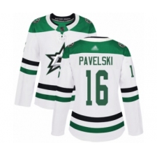 Women's Dallas Stars #16 Joe Pavelski Authentic White Away Hockey Jersey