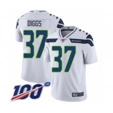 Youth Seattle Seahawks #37 Quandre Diggs White Vapor Untouchable Limited Player 100th Season Football Jersey