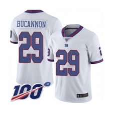 Men's New York Giants #29 Deone Bucannon Limited White Rush Vapor Untouchable 100th Season Football Jersey
