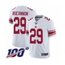 Men's New York Giants #29 Deone Bucannon White Vapor Untouchable Limited Player 100th Season Football Jersey