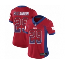 Women's New York Giants #29 Deone Bucannon Limited Red Rush Drift Fashion Football Jersey
