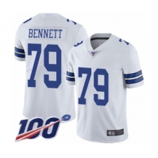 Youth Dallas Cowboys #79 Michael Bennett White Vapor Untouchable Limited Player 100th Season Football Jersey