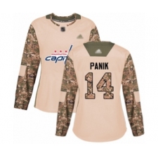 Women's Washington Capitals #14 Richard Panik Authentic Camo Veterans Day Practice Hockey Jersey