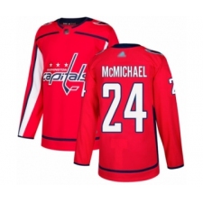 Youth Washington Capitals #24 Connor McMichael Authentic Red Home Hockey Jersey