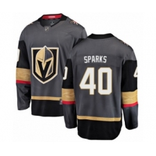 Men's Vegas Golden Knights #40 Garret Sparks Authentic Black Home Fanatics Branded Breakaway Hockey Jersey